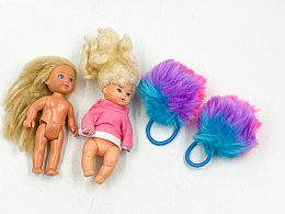 Куклички 2 бр с топки пух
