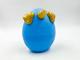 Голямо синьо яйце с рог