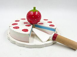 Масивна дървена торта с лопатка