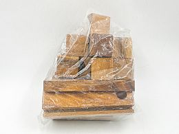 Дървен конструктор масивен голям