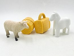 Кон, овца и сено