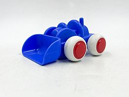 Ретро синя кола с гребло