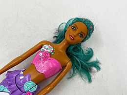 Барби русалка зелена коса