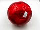 Кожена футболна червена топка